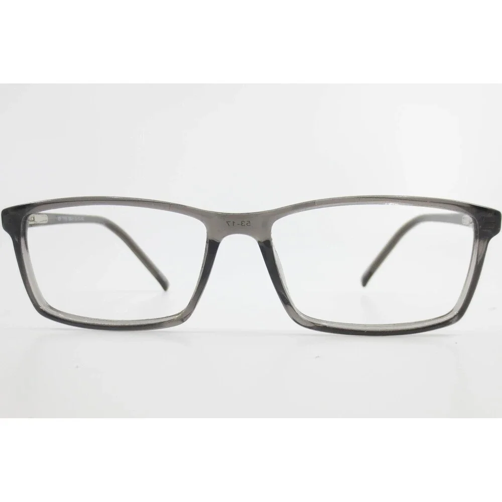MP 7106 Gray Rectangular Eyeglass Frames 53-17-140 Translucent Men Women Glasses